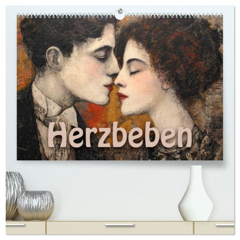 Herzbeben (hochwertiger Premium Wandkalender 2027 DIN A2 quer), Kunstdruck in Hochglanz