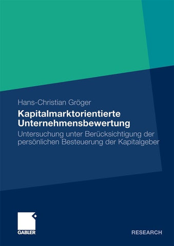 Kapitalmarktorientierte Unternehmensbewertung