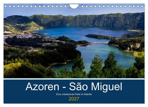 Azoren - São Miguel (Wandkalender 2027 DIN A4 quer), CALVENDO Monatskalender