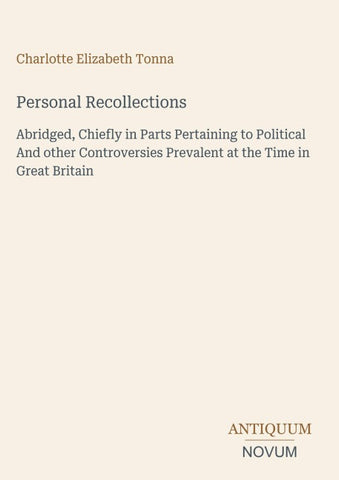 Personal Recollections