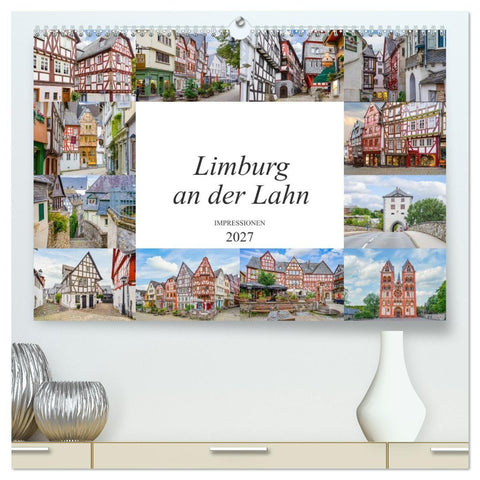 Limburg an der Lahn Impressionen (hochwertiger Premium Wandkalender 2027 DIN A2 quer), Kunstdruck in Hochglanz