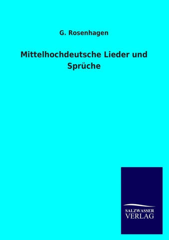 Mittelhochdeutsche Lieder und Sprüche