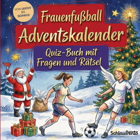 Frauenfußball-Adventskalender: Quiz-Buch mit Fragen und Rätsel