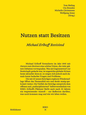 Nutzen statt Besitzen