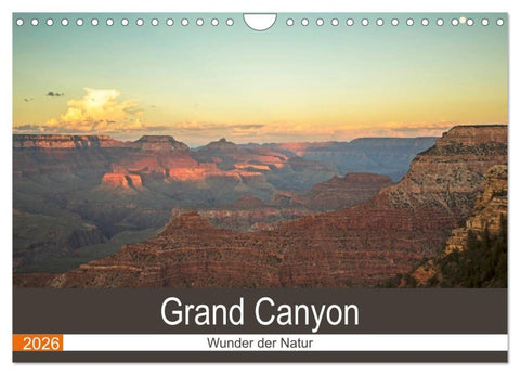 Grand Canyon - Wunder der Natur (Wandkalender 2026 DIN A4 quer), CALVENDO Monatskalender