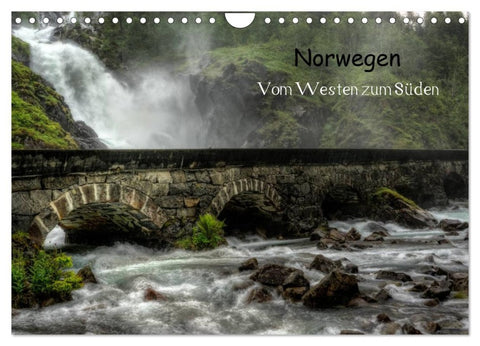 Norwegen - Vom Westen zum Süden (Wandkalender 2026 DIN A4 quer), CALVENDO Monatskalender