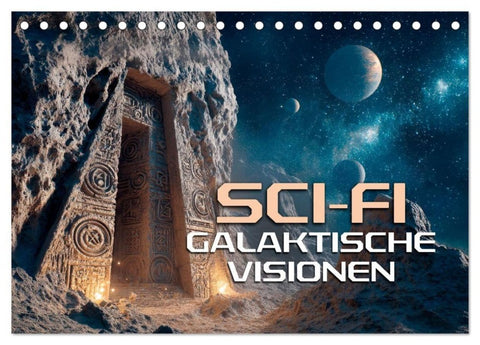 Sci-Fi - Galaktische Visionen (Tischkalender 2027 DIN A5 quer), CALVENDO Monatskalender