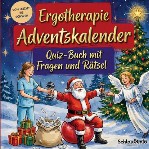 Ergotherapie-Adventskalender: Quiz-Buch mit Fragen und Rätsel