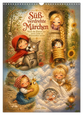 Süß verdrehte Märchen (Wandkalender 2027 DIN A3 hoch), CALVENDO Monatskalender