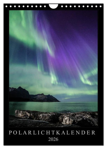 Polarlichtkalender (Wandkalender 2026 DIN A4 hoch), CALVENDO Monatskalender