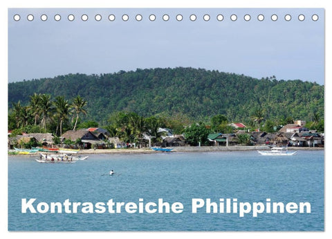 Kontrastreiche Philippinen (Tischkalender 2026 DIN A5 quer), CALVENDO Monatskalender