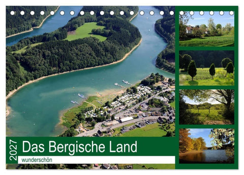 Das Bergische Land - wunderschön (Tischkalender 2027 DIN A5 quer), CALVENDO Monatskalender