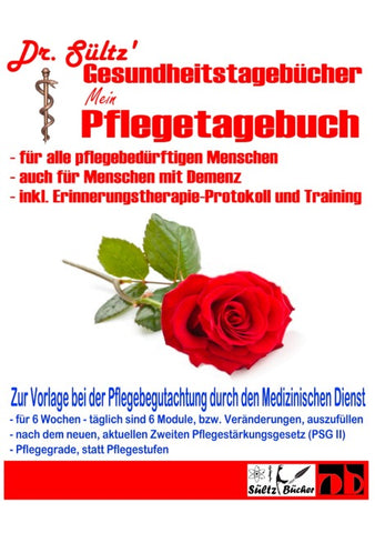 Pflegetagebuch extra groß für alle pflegebedürftigen Menschen - auch mit Demenz