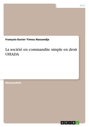 La société en commandite simple en droit OHADA