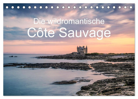 Die wildromantische Côte Sauvage (Tischkalender 2027 DIN A5 quer), CALVENDO Monatskalender