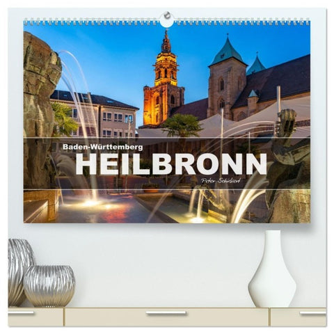Baden-Württemberg - Heilbronn (hochwertiger Premium Wandkalender 2027 DIN A2 quer), Kunstdruck in Hochglanz