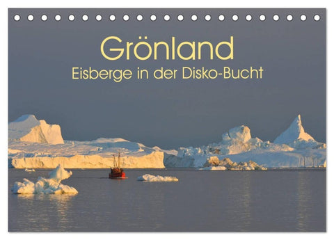Grönland: Eisberge in der Disko Bucht (Tischkalender 2027 DIN A5 quer), CALVENDO Monatskalender