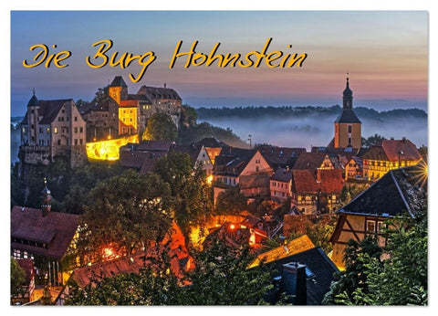 Die Burg Hohnstein im Licht der vier Jahreszeiten (Wandkalender 2026 DIN A2 quer), CALVENDO Monatskalender