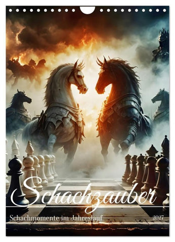 Schachzauber (Wandkalender 2027 DIN A4 hoch), CALVENDO Monatskalender