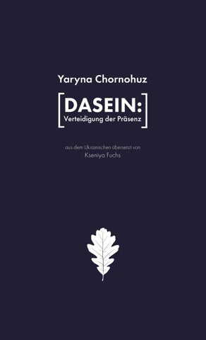 Dasein: Verteidigung der Präsenz