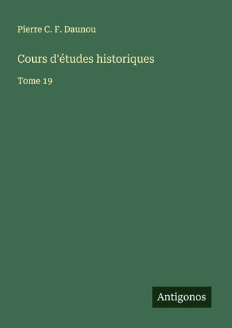 Cours d'études historiques