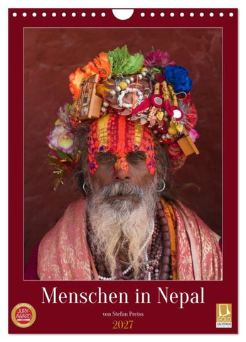 Menschen in Nepal (Wandkalender 2027 DIN A4 hoch), CALVENDO Monatskalender