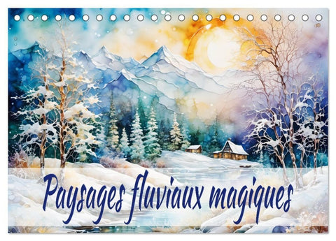 Paysages fluviaux magiques (Calendrier de bureau 2027 DIN A5 vertical), CALVENDO calendrier mensuel