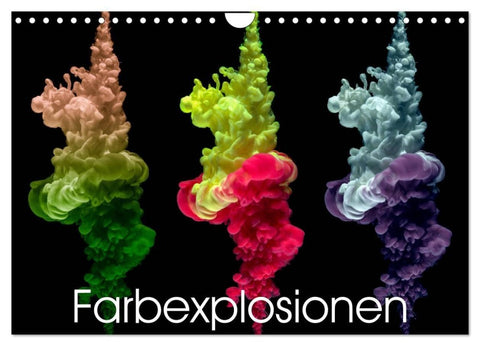 Farbexplosionen (Wandkalender 2027 DIN A4 quer), CALVENDO Monatskalender