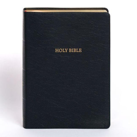 NASB Super Giant Print Reference Bible, Black Leathertouch