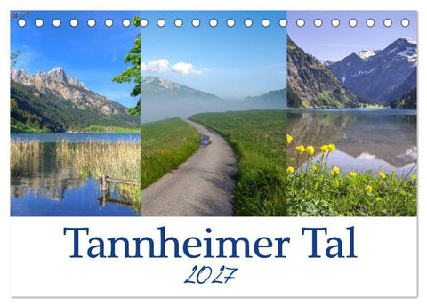 Tannheimer Tal (Tischkalender 2027 DIN A5 quer), CALVENDO Monatskalender