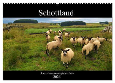 Schottland - Impressionen von magischen Orten (Wandkalender 2026 DIN A2 quer), CALVENDO Monatskalender