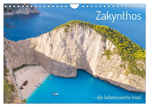 Zakynthos - die liebenswerte Insel (Wandkalender 2027 DIN A4 quer), CALVENDO Monatskalender