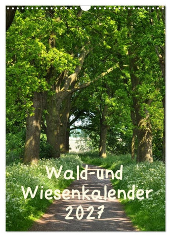 Wald- und Wiesenkalender 2027 Planer (Wandkalender 2027 DIN A3 hoch), CALVENDO Monatskalender