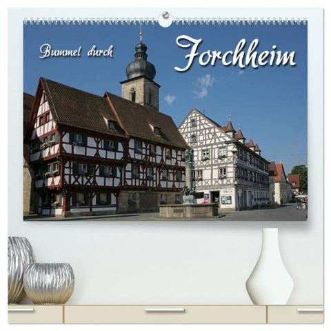 Bummel durch Forchheim (hochwertiger Premium Wandkalender 2026 DIN A2 quer), Kunstdruck in Hochglanz