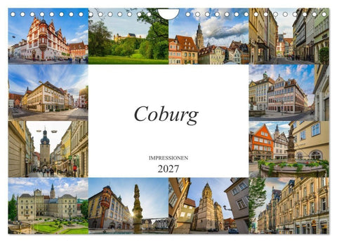 Coburg Impressionen (Wandkalender 2027 DIN A4 quer), CALVENDO Monatskalender
