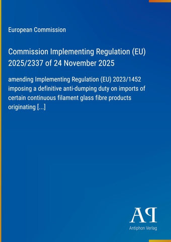 Commission Implementing Regulation (EU) 2025/2337 of 24 November 2025