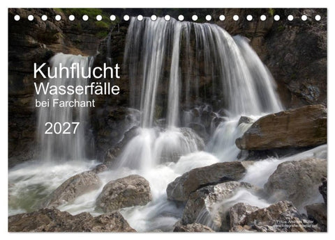 Kuhflucht Wasserfälle bei Farchant (Tischkalender 2027 DIN A5 quer), CALVENDO Monatskalender
