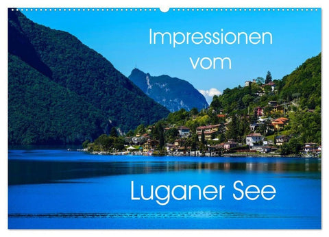 Impressionen vom Luganer See (Wandkalender 2027 DIN A2 quer), CALVENDO Monatskalender
