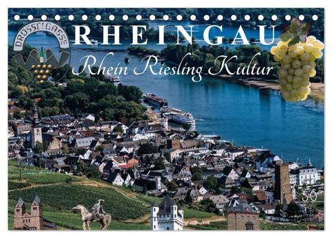 Rheingau - Rhein Riesling Kultur (Tischkalender 2026 DIN A5 quer), CALVENDO Monatskalender