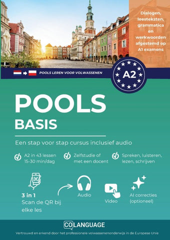 Pools leren A2 basis. Een stap voor stap cursus inclusief audio