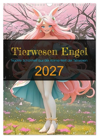 Tierwesen Engel (Wandkalender 2027 DIN A3 hoch), CALVENDO Monatskalender