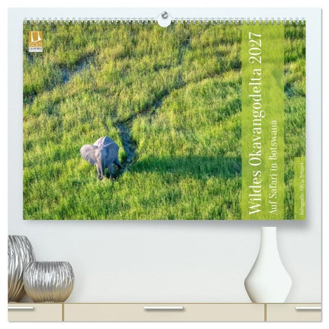 Wildes Okavangodelta (hochwertiger Premium Wandkalender 2027 DIN A2 quer), Kunstdruck in Hochglanz