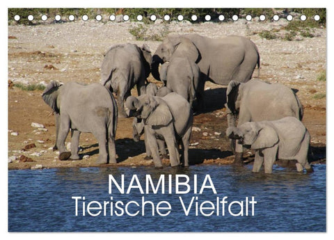 Namibia - Tierische Vielfalt (Tischkalender 2026 DIN A5 quer), CALVENDO Monatskalender