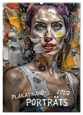 Plakatwand-Porträts (Wandkalender 2027 DIN A2 hoch), CALVENDO Monatskalender