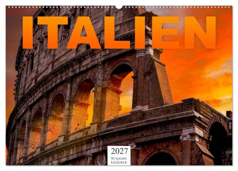 Italien - Südeuropa (Wandkalender 2027 DIN A2 quer), CALVENDO Monatskalender