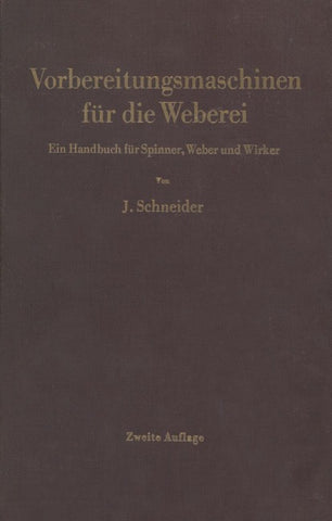 Vorbereitungsmaschinen für die Weberei
