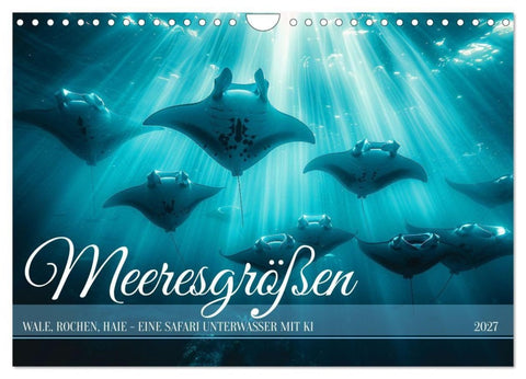Meeresgrößen (Wandkalender 2027 DIN A4 quer), CALVENDO Monatskalender