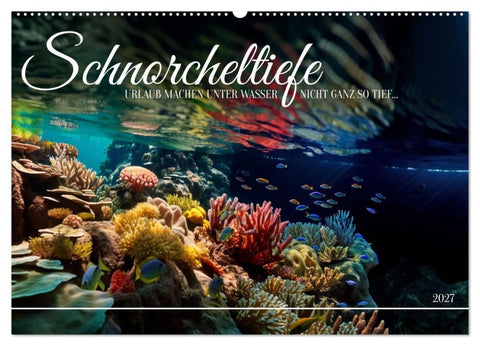 Schnorcheltiefe (Wandkalender 2027 DIN A2 quer), CALVENDO Monatskalender