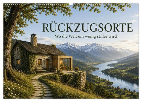 Rückzugsorte - Wo die Welt ein wenig stiller wird (Wandkalender 2027 DIN A2 quer), CALVENDO Monatskalender