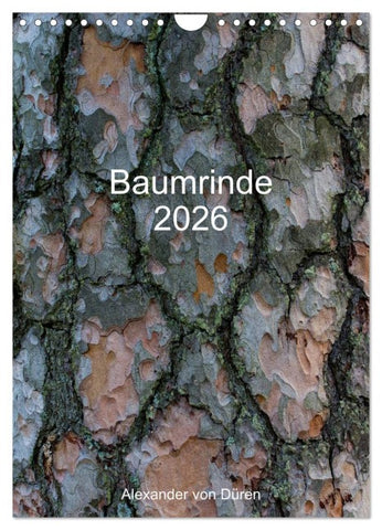 Baumrinde 2026 (Wandkalender 2026 DIN A4 hoch), CALVENDO Monatskalender